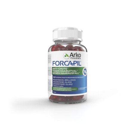 ARKOPHARMA FORCAPIL Hair Loss Gummies Hair Vitamins Prevents Hair Loss Strength Growth Shine Devitalized Hair Nails