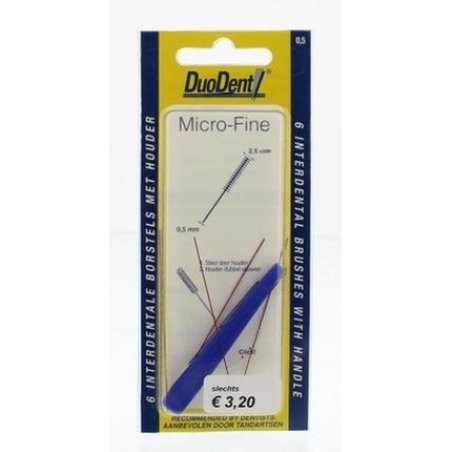 Duodent Micro Fine 0.5 Mm - 6 Pcs - Interdental Brush