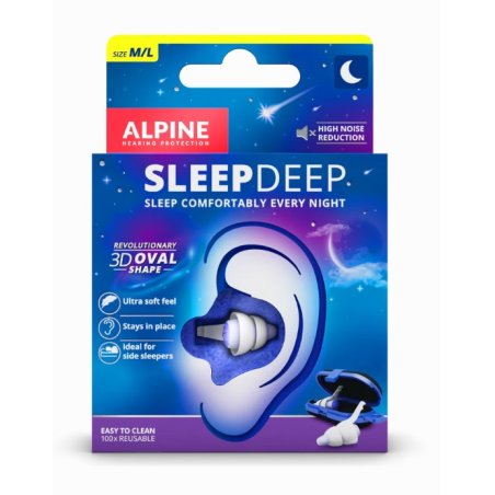 Alpine SleepDeep Reusable ear plug Blue, White 2 pc(s)