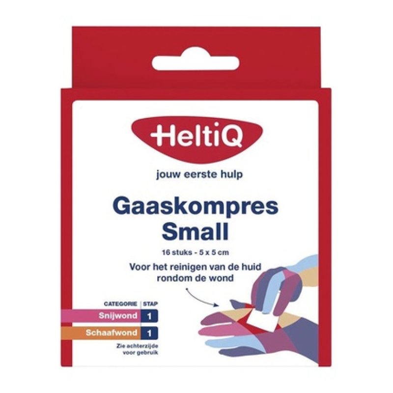 Heltiq Sterile Gauze Compress 5x5 - Ideal For First Aid