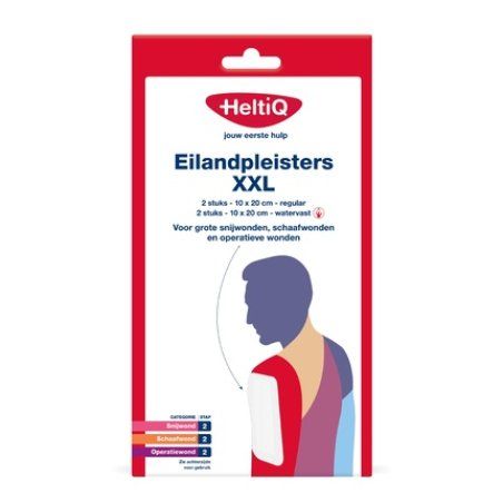 Heltiq Island Plaster Xxl 10x20cm - Extra Large Wound Dressing