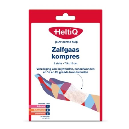 Heltiq Zalfgaaskompres 7.5x10cm - First Aid Dressing