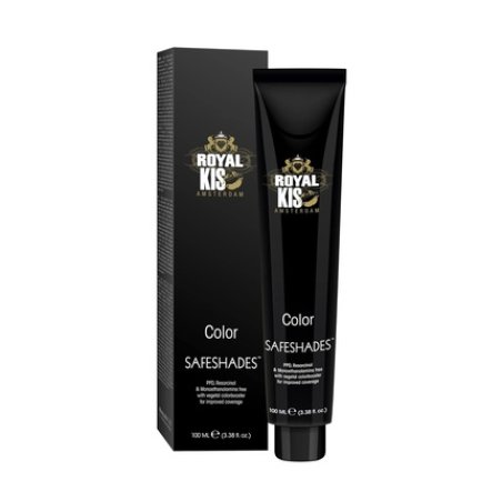 Royal KIS SafeShades Permanent Hair Color Cream 100ml 1N High Coverage Long-Lasting Color and Naturally Shiny Hair