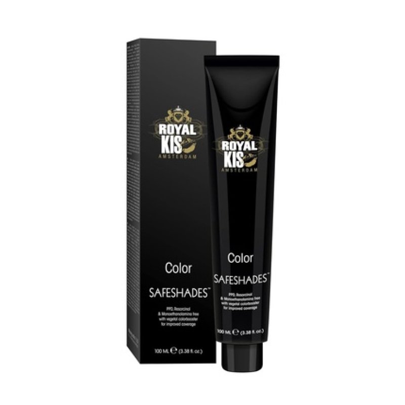 Royal KIS SafeShades Permanent Hair Color Cream 100ml 5N High Coverage Long-Lasting Color Natural Shine - PPD, MEA, and