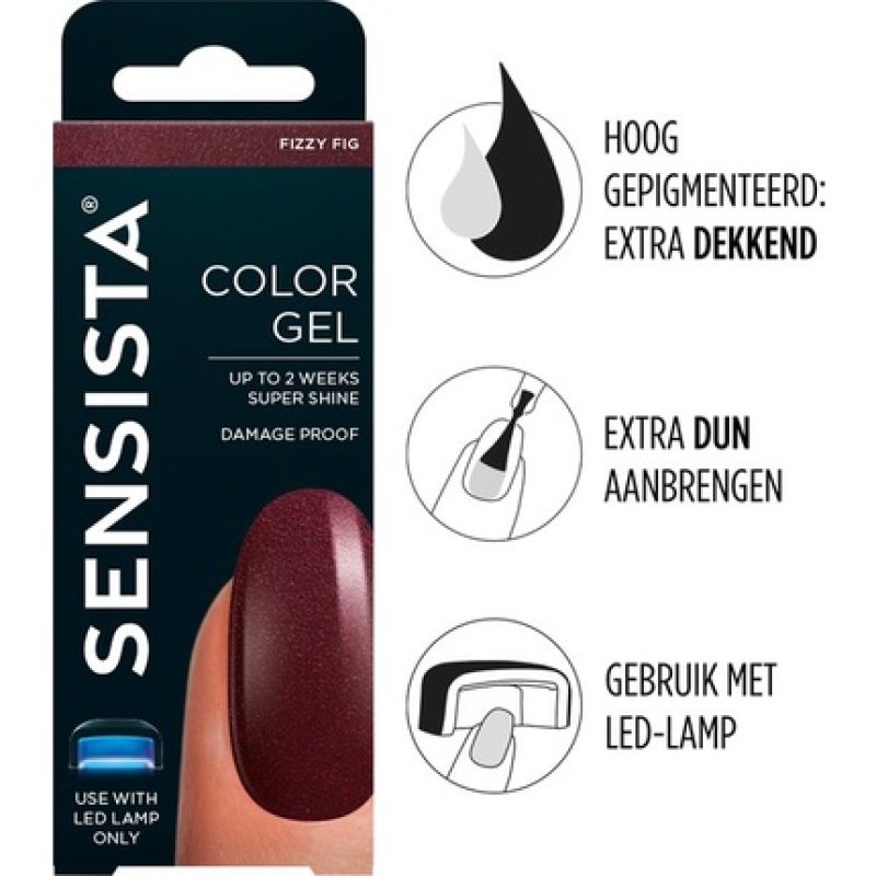Sensista Color Gel Fizzy Fig - Dark Red