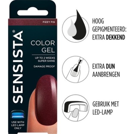 Sensista Color Gel Fizzy Fig - Dark Red