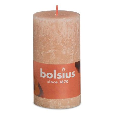 Bolsius Rustiko Shine bougie en cire Cylindre Rose 1 pièce(s)