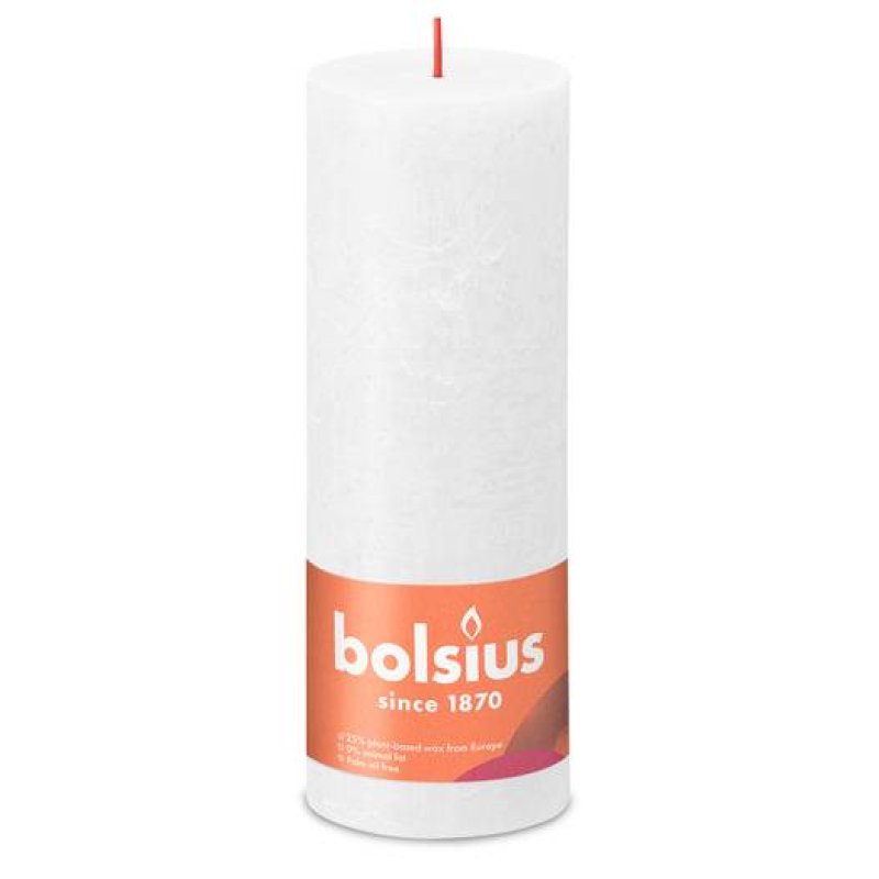 Bolsius Rustiko Shine wax candle Cylinder White 1 pc(s)