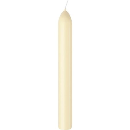 Bolsius Smooth Taper Candles Ivory 17cm - Pack of 8