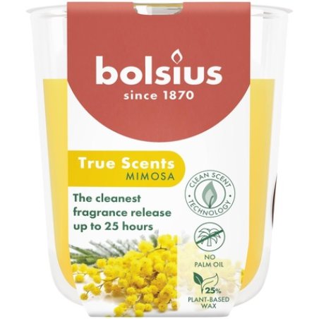 Bolsius Fragrance Glass 80/73 True Scents Mimosa