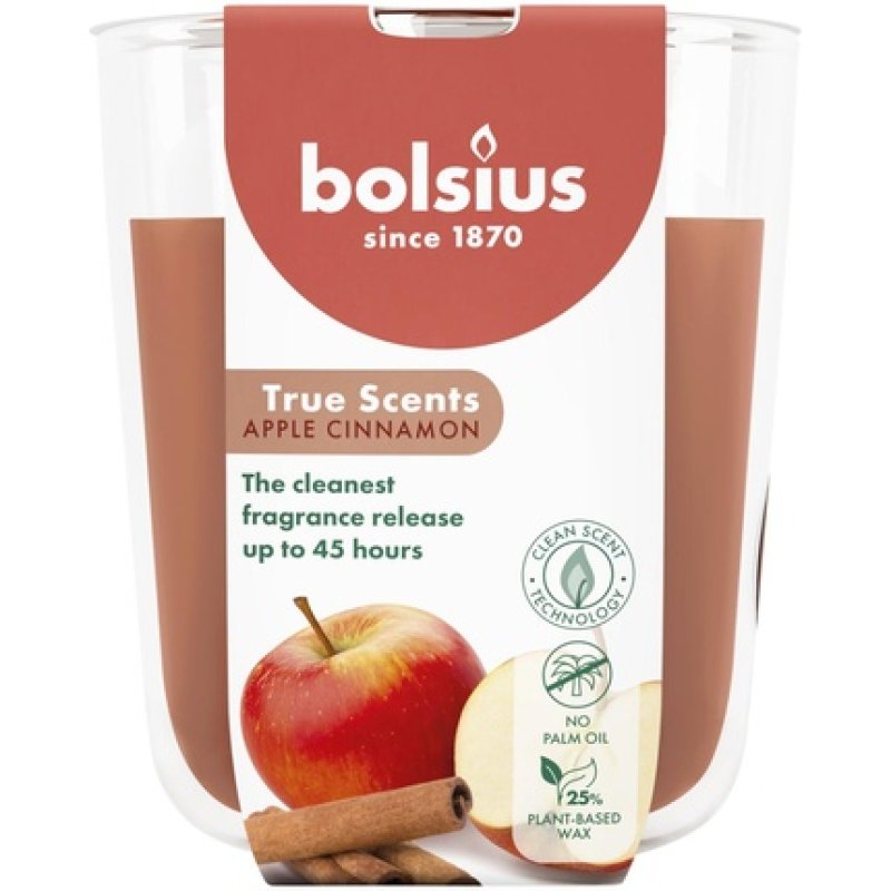 Bolsius Fragrance Glass 97/85 True Scents Apple Cinnamon