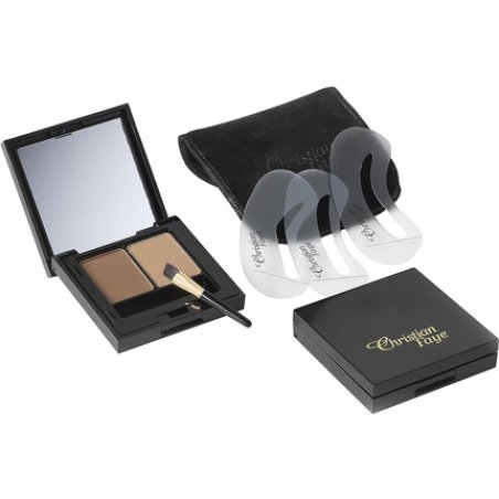 Christian Faye Duo Natural Deep Blond and Tan Dark Brown