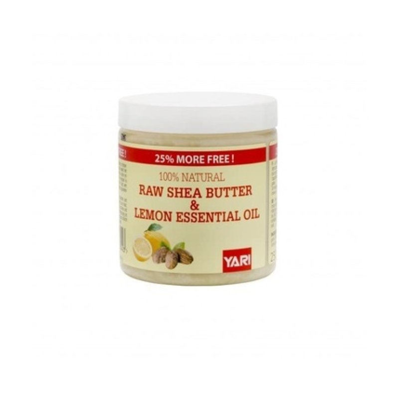 Yari 100% Raw Natural Shea Butter with Lemon Essential Oil 250ml