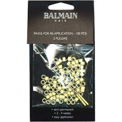 Eurohair Balmain 100 Beige Rings And 2 Pullers