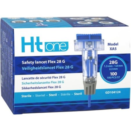 HT One Safety Lancet Flex 28G (1.3/1.8/2.3mm)