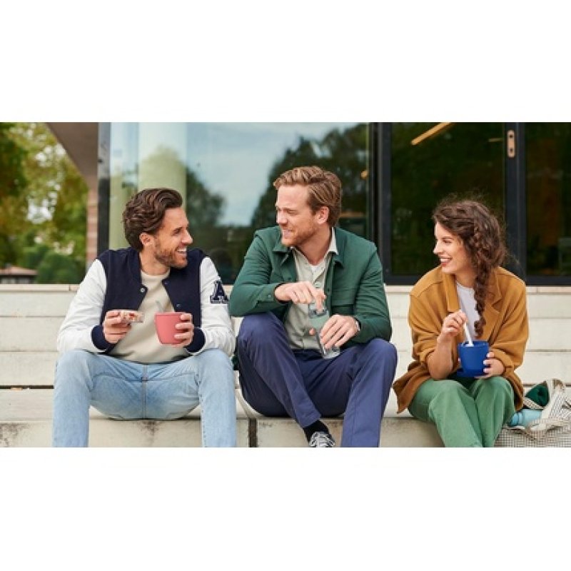 Mepal Lunchpot Ellipse Practical Yoghurt Cup & Muesli Cup Separate Compartments for Yoghurt & Muesli Suitable for