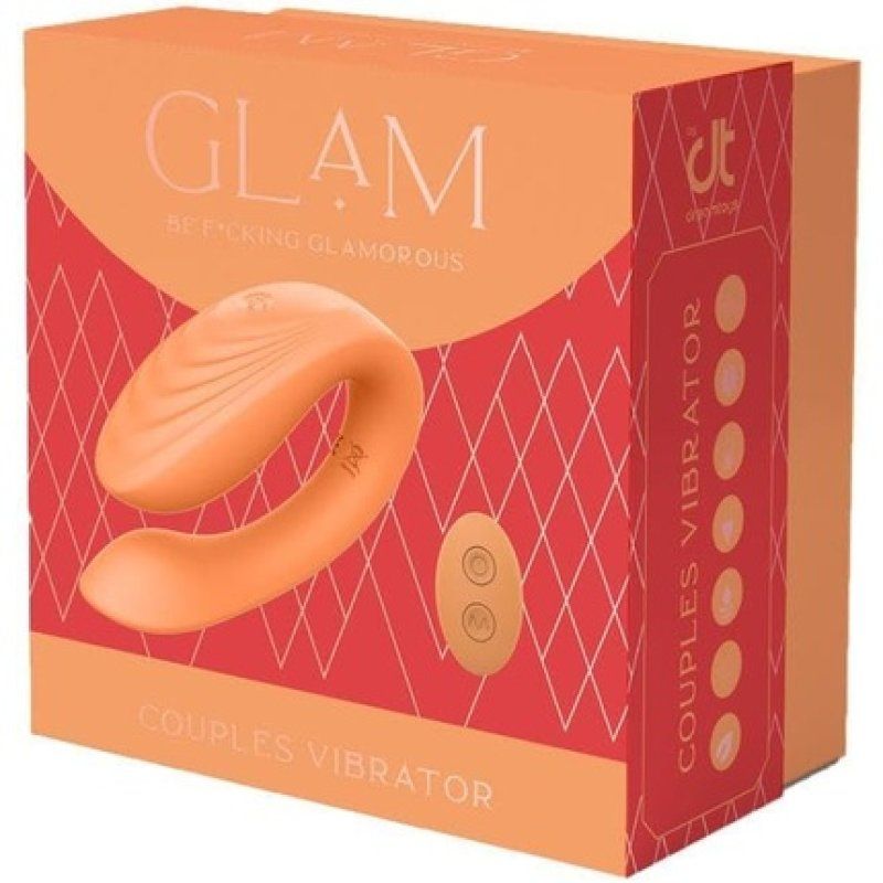 Dream Toys Glam Couples Vibrator Orange 6.5cm 8.5cm