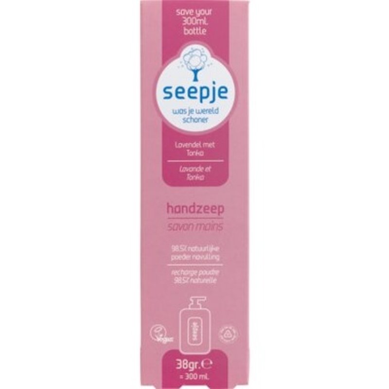 Seepje Hand Soap Lavender With Tonka Refill 38 G