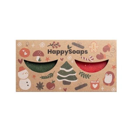 Geschenkset Happysoaps Shampoo Bar Duo Purple Rain & Aloe Vera