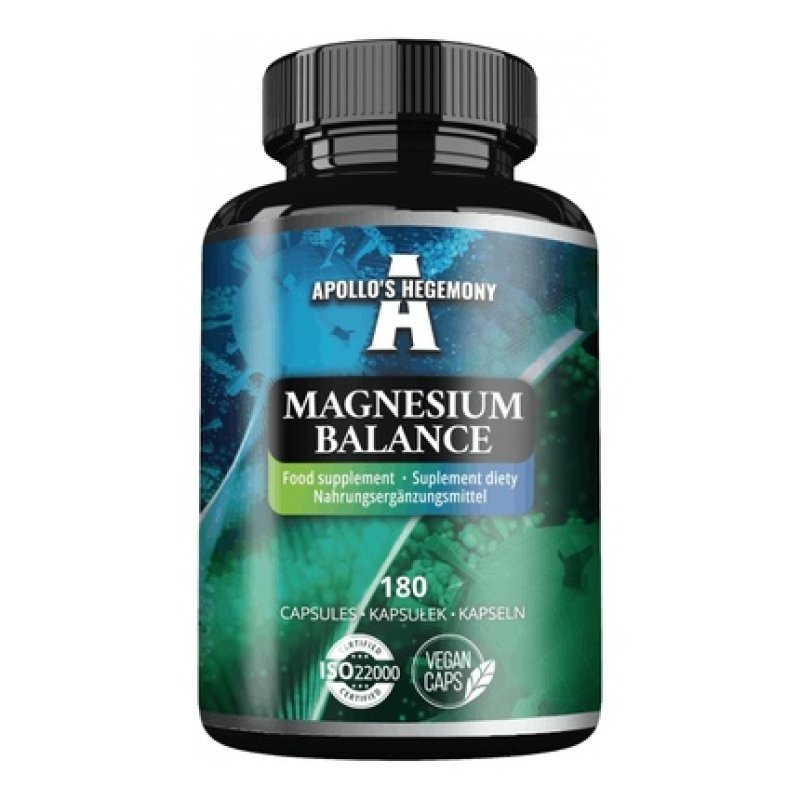 Apollo's Hegemony Magnesium Balance Dietary Supplement 180 Capsules