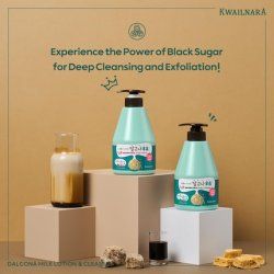 Welcos Kwailnara Dalgona Sugar Cookie Body Wash with Black