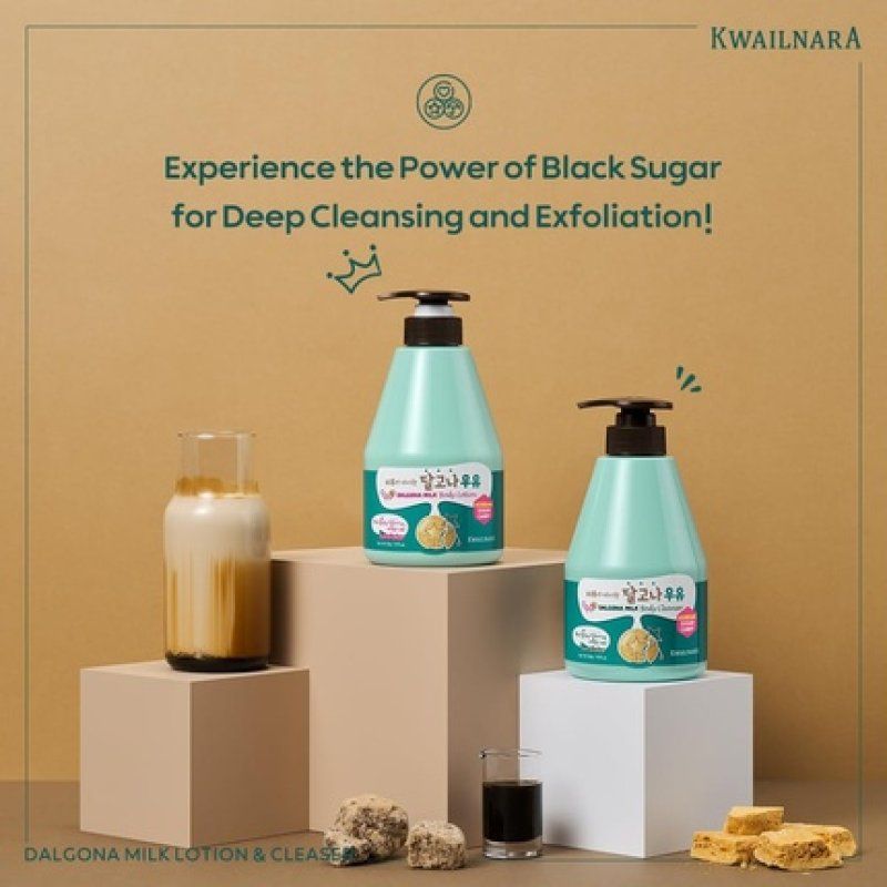 Welcos Kwailnara Dalgona Sugar Cookie Body Wash with Black
