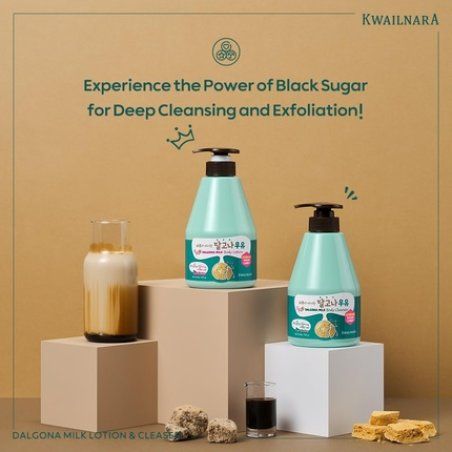 Welcos Kwailnara Dalgona Sugar Cookie Body Wash with Black