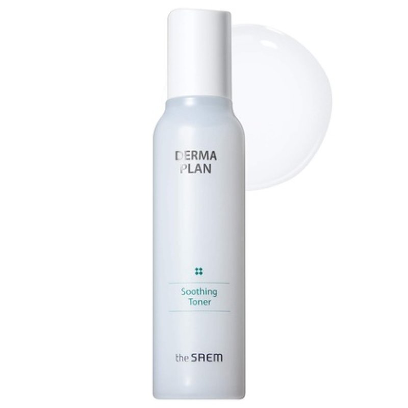 The SAEM Derma Plan Soothing Toner 155ml 5.24oz - Beta Glucan Soothing and Hydrating Toner for Sensitive Skin Vegan and