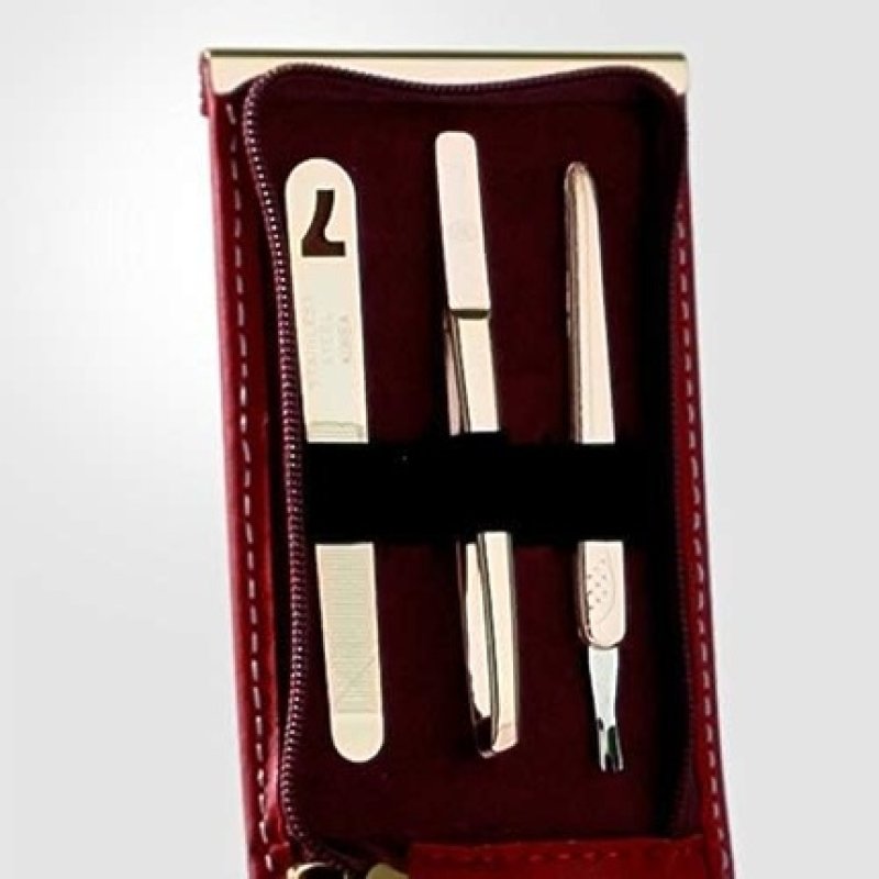 Three Seven 777 Travel Manicure Pedicure Grooming Kit Set Nail Clipper Model TS-960RG Made in Korea Since 1975 960RG