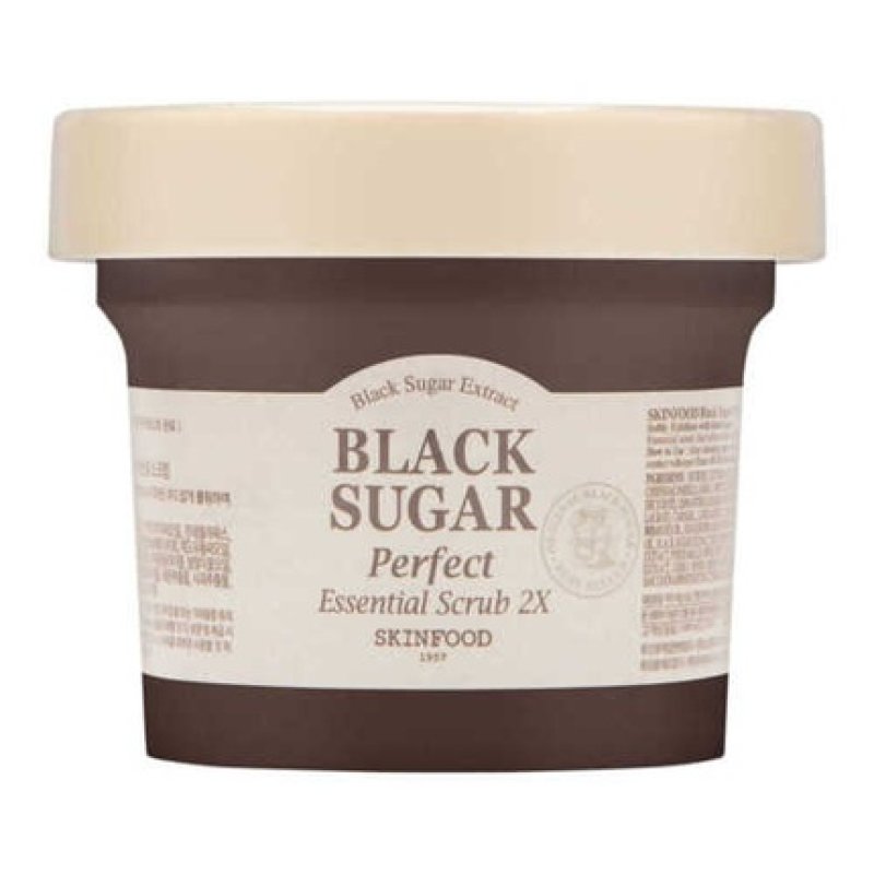 SKINFOOD Black Sugar Perfect Essential Scrub 210g/7.40oz - Pack of 2 Brand New