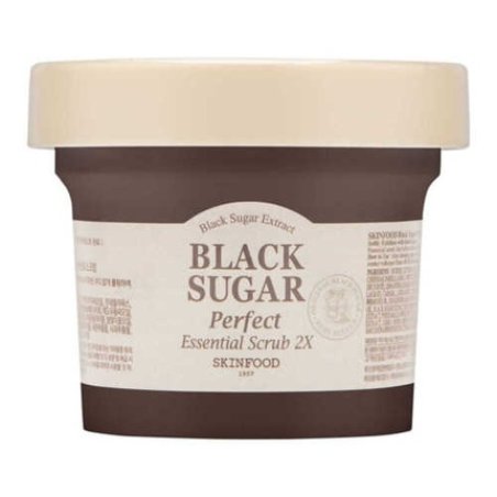 SKINFOOD Black Sugar Perfect Essential Scrub 210g/7.40oz - Pack of 2 Brand New