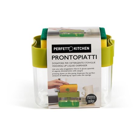 Perfetto 29118 Distributeur de savon 0,35 L Vert, Transparent