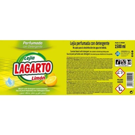 Lagarto Cleaning and Detergent Lemon 1500ml
