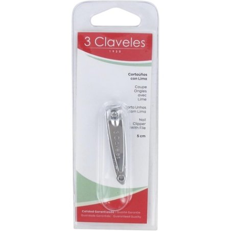 3 Claveles Nail Clippers with File 5cm