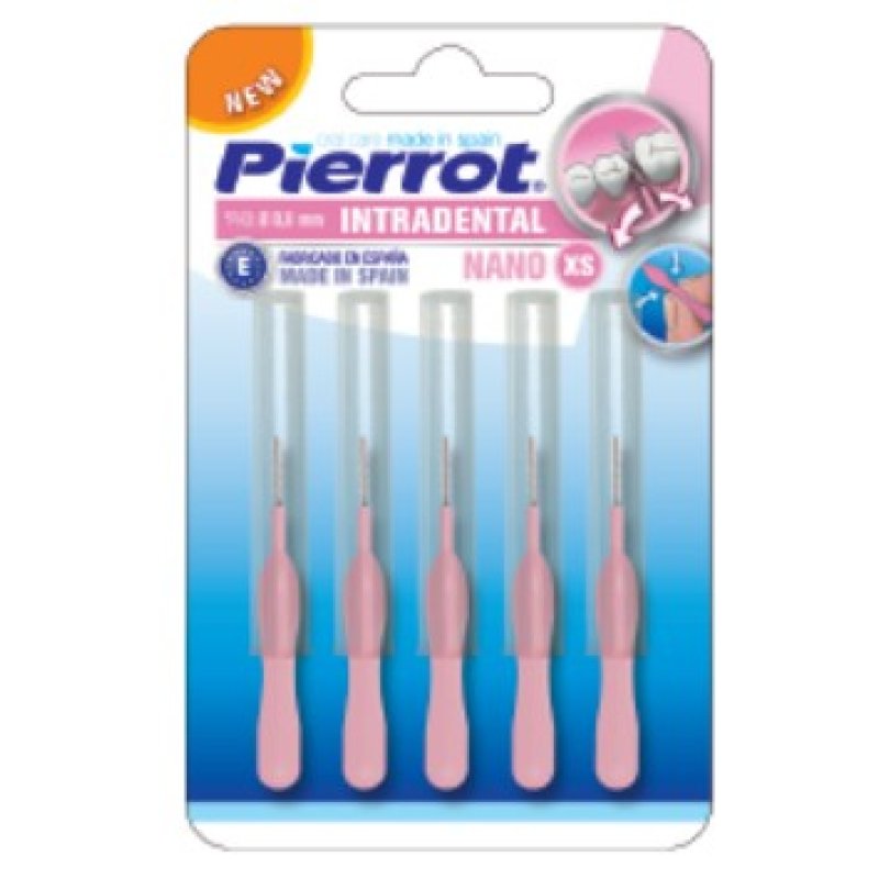 Pierrot Nano Interdental Brushes - Stainless Steel Core Flexible Neck
