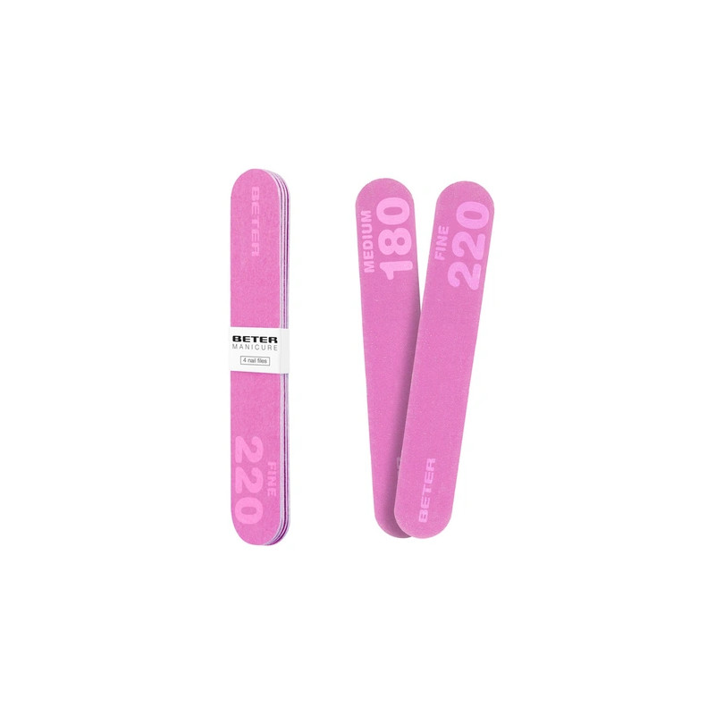 Beter Set Of Double-Sided Nail Files - Fiberglass 180/220 Grain