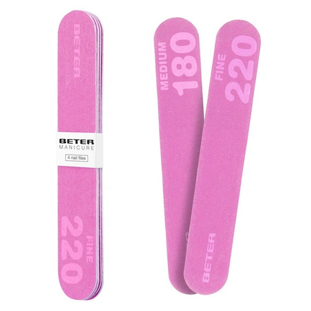 Beter Set Of Double-Sided Nail Files - Fiberglass 180/220 Grain