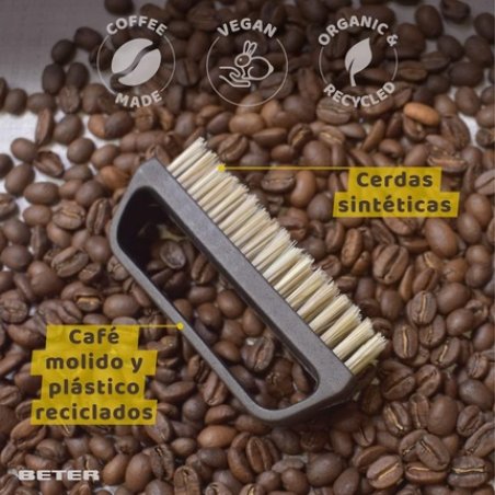 Beter Nail Brush Elaborated with Recycled Plastic Coffee O'clock Model