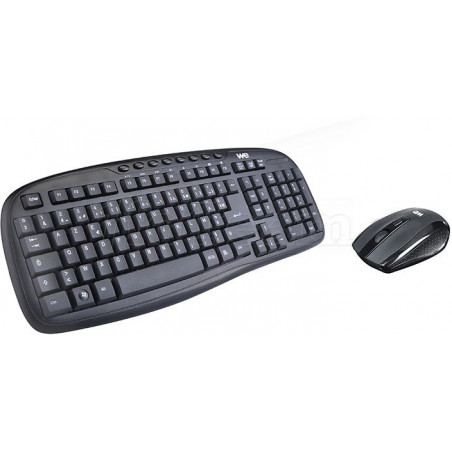 Pack Clavier - Souris Sans Fil WE Deluxe (Noir)