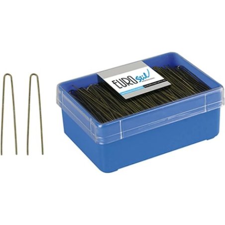 Eurostil Black Hair Clips for Bun 65mm - 124g