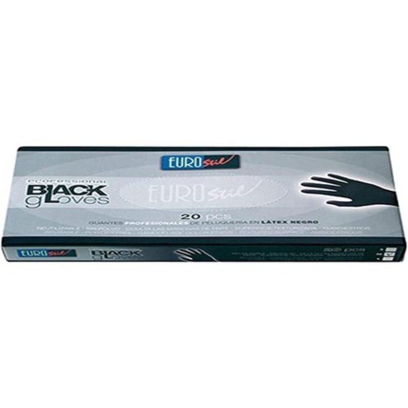 Eurostil Latex Glove Black Large - 200 Gr