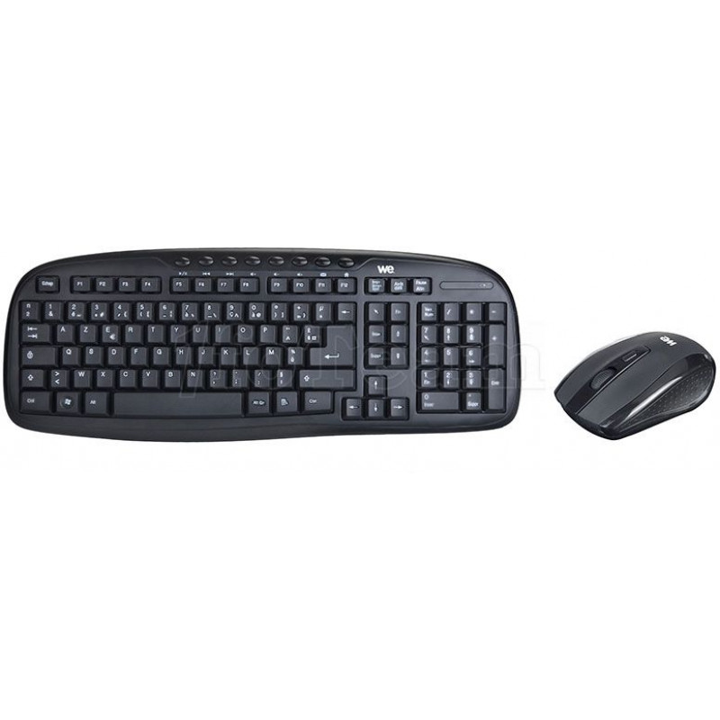 Pack Clavier - Souris Sans Fil WE Deluxe (Noir)