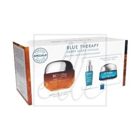 Biotherm Blue Therapy Amber Algae Revitalizing Anti-Aging Routine Set - New Packaging 2021