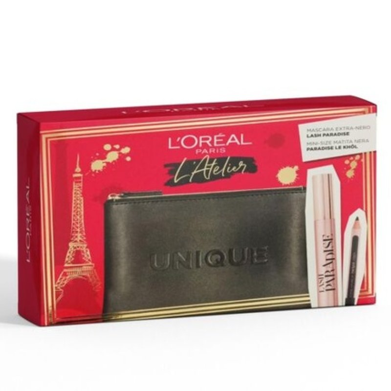 L'Oreal Paris Atelier Pouch Set with Paradise Mascara and Pencil