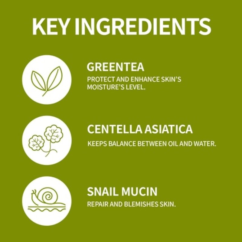 COXIR Green Tea pH Clear Foam Cleaner 150ml 5.07oz