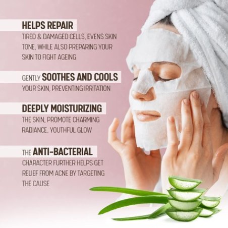 Korean Aloe Vera Sheet Masks for Deep Moisturizing and Anti-Aging