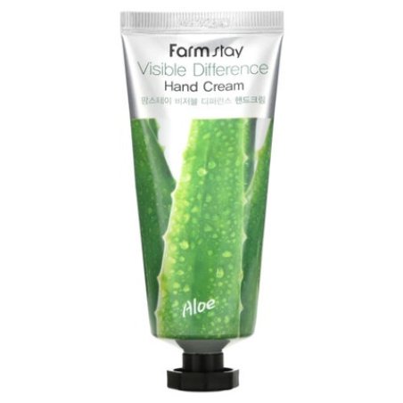 Farmstay, Visible Difference Hand Cream, Aloe, 100g