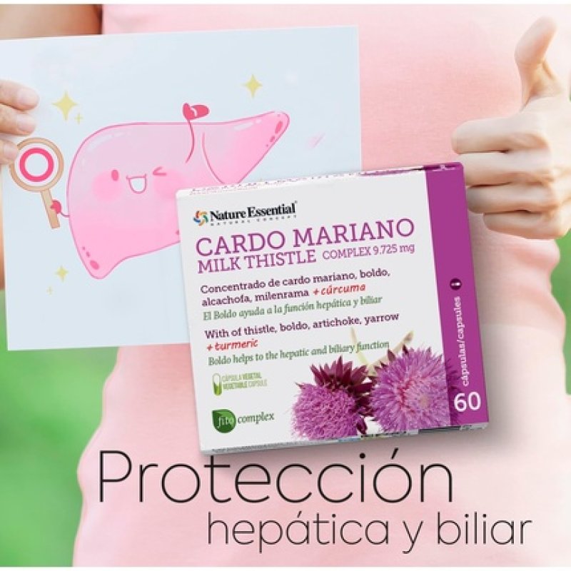 Milk Thistle Concentrated Supplement 60 Capsules - Boldo and Artichoke