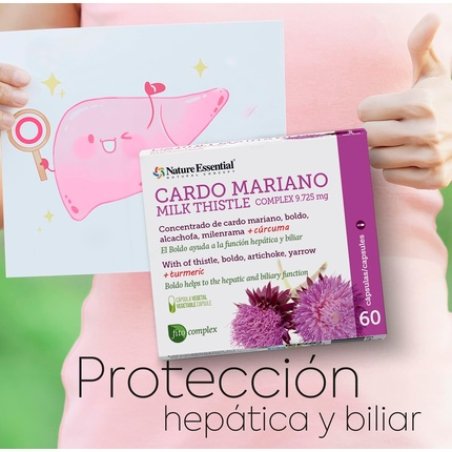 Milk Thistle Concentrated Supplement 60 Capsules - Boldo and Artichoke