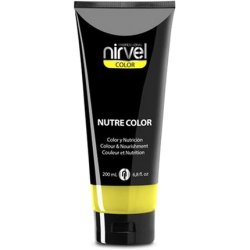 Nirvel NUTRE COLOR FLUOR Lemon 200ml Professional Mask - Temporary Coloring for Nourishment and Brightness